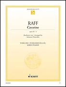 Raff Cavatina, Op. 85, No. 3 Violin and Piano