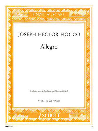 Fiocco Allegro Violin and Piano