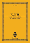 Wagner Wesendonk Songs for Soprano and Orchestra Study Score