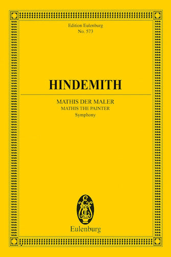 Hindemith Mathis der Maler Study Score