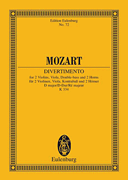Mozart Divertimento in D Major, K. 334 Study Score
