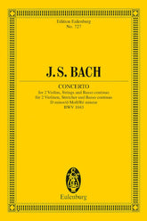 Bach Concerto in D Minor, BWV 1043 Study Score