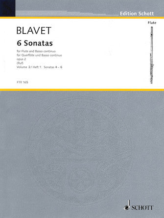 Blavet 6 Sonatas, Op. 2 - Vol. 2