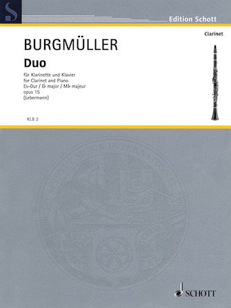 Burgmuller Duo in E-Flat Major, Op. 15 for Clarinet