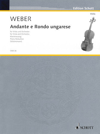 Weber Andante and Rondo Ungarese Viola and Piano