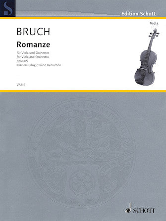 Bruch Romance in F Major, Op. 85 Viola and Piano