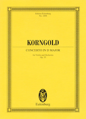 Korngold Concerto in D Major, Op. 35 Study Score