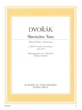 Dvorak Slavonic Dance in C Minor Op. 46, No. 7 - Piano Duet
