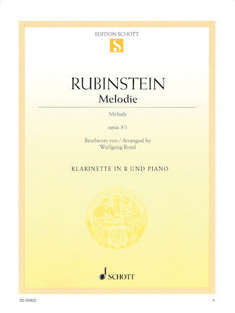 Rubinstein Melodie Op. 3, No. 1