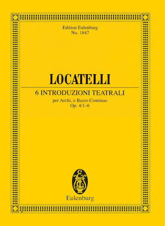 Locatelli  6 Introduzioni Teatrali Op. 4, Nos. 1-6