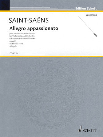 Saint-Saens Allegro Appassionato for Cello & Orchestra Score