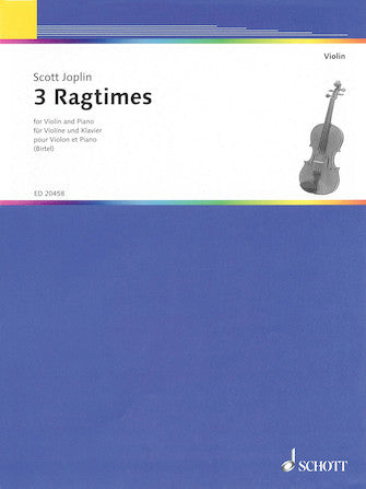 Joplin 3 Ragtimes for Violin and Piano