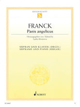 Franck Panis Angelicus Soprano and Piano or Organ