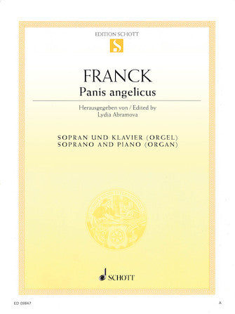 Franck Panis Angelicus Soprano and Piano or Organ