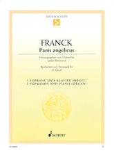 Franck Panis Angelicus For 2 Sopranos And Piano (or Organ)