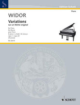 Widor Variations on an Original Theme in E minor, Op. 1