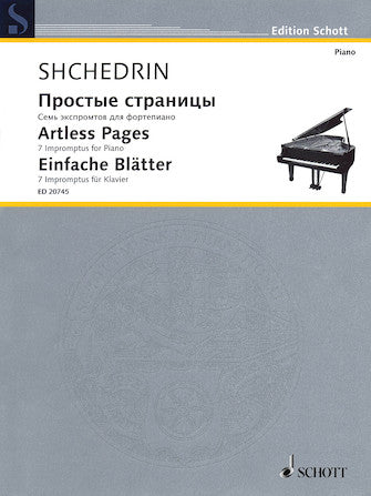 Shchedrin Artless Pages: 7 Impromptus For Piano Solo
