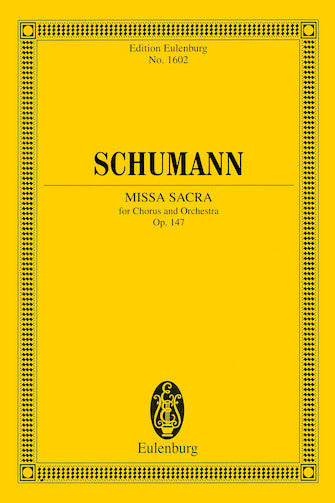 Missa Sacra For Four-part Choir And Orchestra Study Score