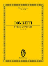 Donizetti String Quartets Nos. 13-18 Study Score