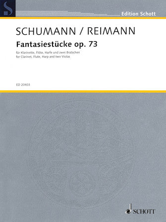 Schumann/Reimann FantasiestÜcke Op. 73 For Clarinet, Flute, Harp And Two Violas Sc/pts