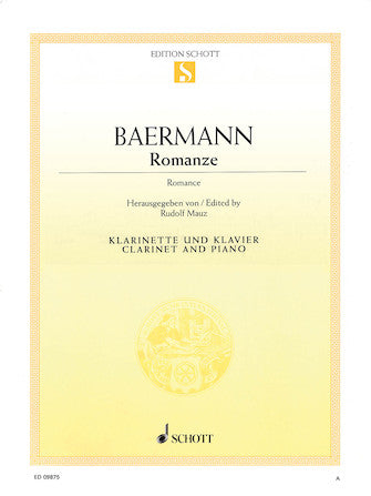 Baermann Romanze (Romance) Clarinet & Piano