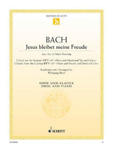 Bach Jesus Bleibet Meine Freude Jesu, Joy Of Man's Desiring Oboe & Piano Bwv 147