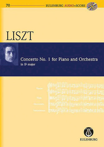Concerto No. 1 For Piano And Orchestra In E-flat Major Study Score With Cd