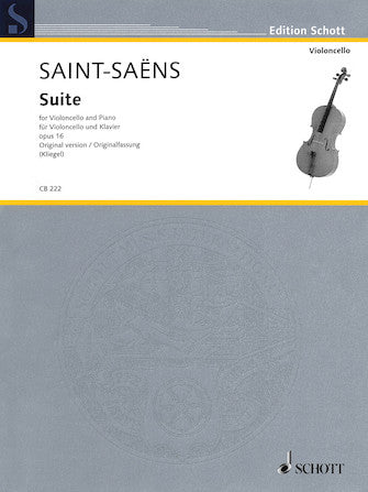 Saint-Saens Suite for Cello and Piano Op. 16