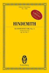 Kammermusik No. 4 Op. 36/3 (Violin Concerto) Study Score