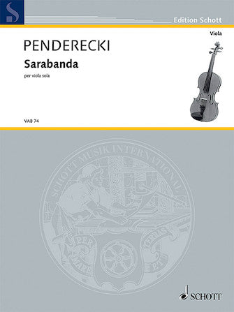 Penderecki: Sarabanda for Viola Solo (Originally for Cello Solo)
