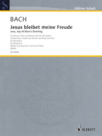 Jesu Joy of Man's Desiring for String Trio