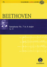 Beethoven Symphony No. 7 in A Major Op. 92 Study Score with CD