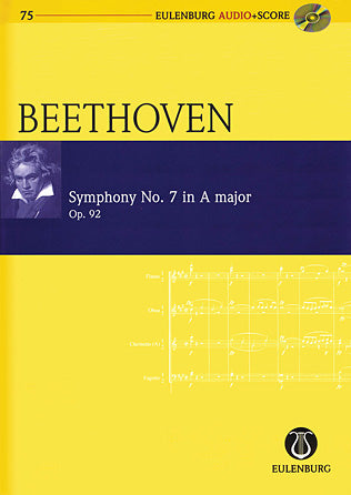 Beethoven Symphony No. 7 in A Major Op. 92 Study Score with CD