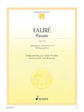 Faure Pavane Op. 50 For Violoncello And Piano