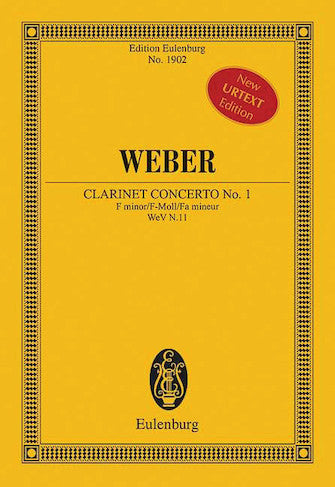 Weber Clarinet Concerto No. 1 in F minor, Op. 73