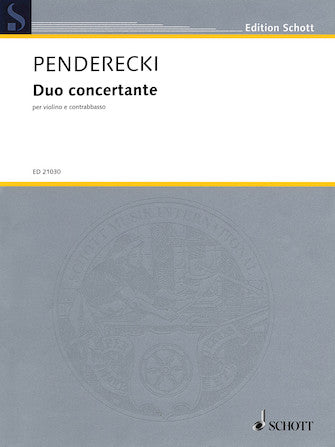 Duo Concertante For Violin And Double Bass