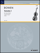 Bowen Viola Sonata No 1 C minor