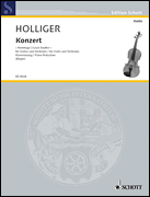 Holliger Hommage à Louis Soutter Violin and Piano Reduction