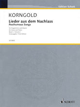 Korngold, Erich - Lieder aus dem Nachlass (Posthumous Songs)