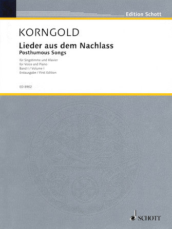 Korngold, Erich - Lieder aus dem Nachlass (Posthumous Songs)