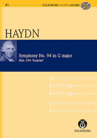 Haydn Symphony No. 94 in G Major (Surprise Symphony) Hob. I:94 London No. 3 Study Score with CD