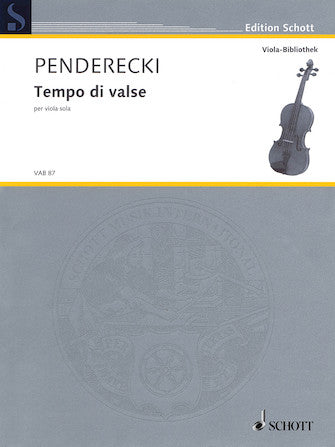 Tempo di Valse for Viola Solo - Transcription of original version for cello