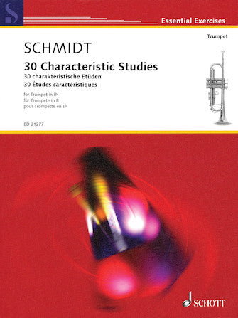 Schmidt 30 Characteristic Studies for Trumpet in B-flat