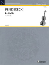 Penderecki La Follia for Solo Violin