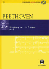 Beethoven Symphony No. 1 in C Major, Op. 21 - Study Score and CD