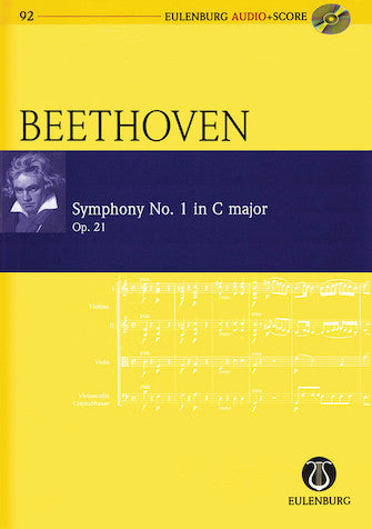 Beethoven Symphony No. 1 in C Major, Op. 21 - Study Score and CD