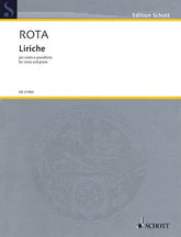 Rota Liriche for Soprano Or Tenor and Piano