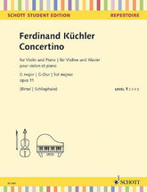 Kuchler Concertino G Major, Op. 11 for Violin and Piano - Ger - Eng - Fr