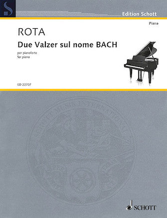 Rota Due Valzer Sul Nome Bach for Piano