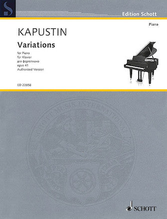 Kapustin Variations, Op. 41 Piano Solo
